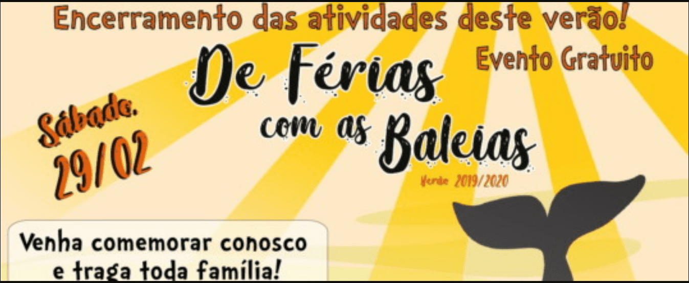 Programa “De Férias com as Baleias” finaliza o verão com confraternização em Itapirubá